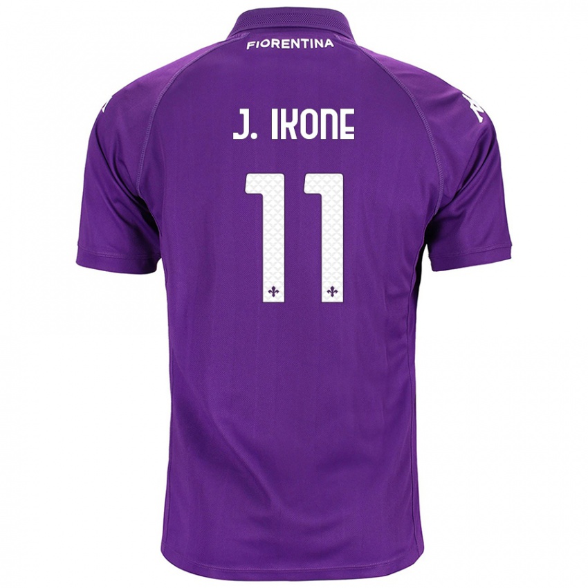 Niño Camiseta Jonathan Ikoné #11 Morado 1ª Equipación 2024/25 La Camisa México