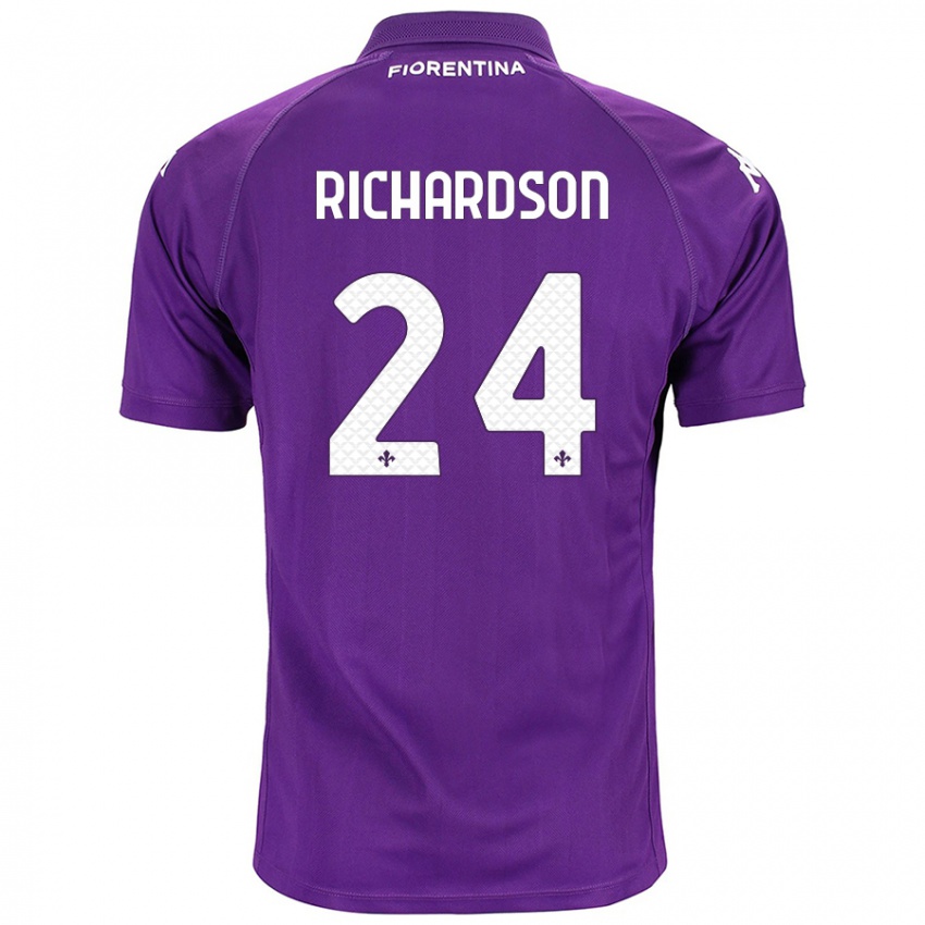 Niño Camiseta Amir Richardson #24 Morado 1ª Equipación 2024/25 La Camisa México