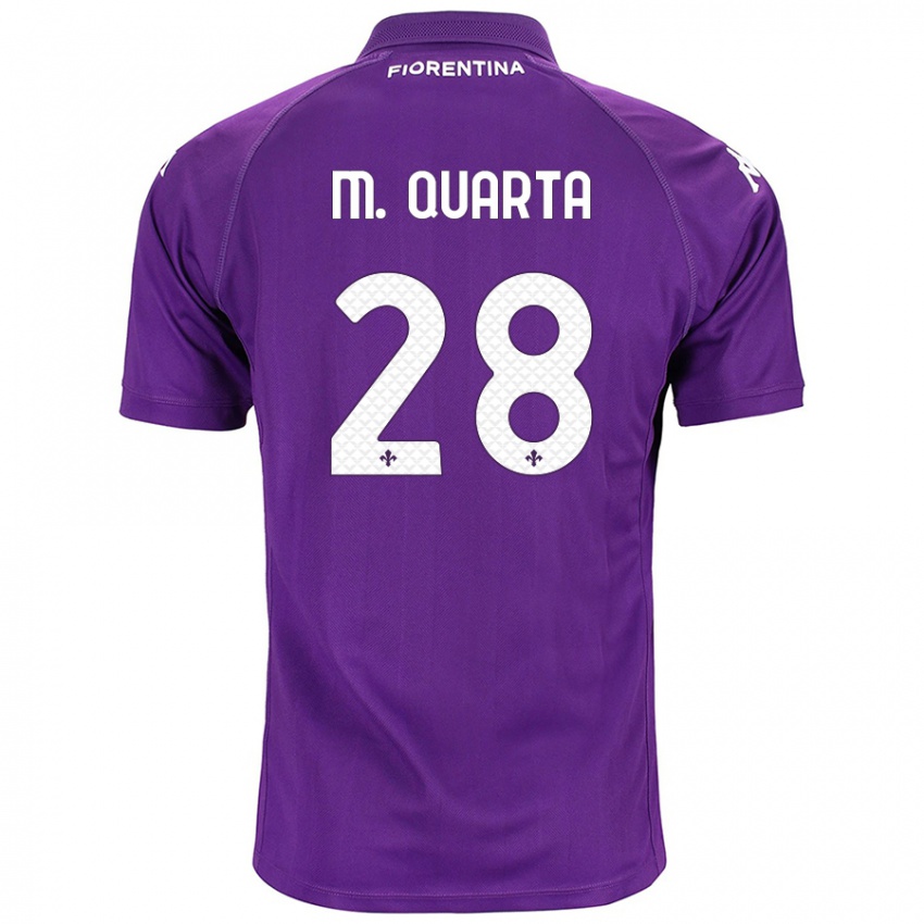 Niño Camiseta Lucas Martínez Quarta #28 Morado 1ª Equipación 2024/25 La Camisa México