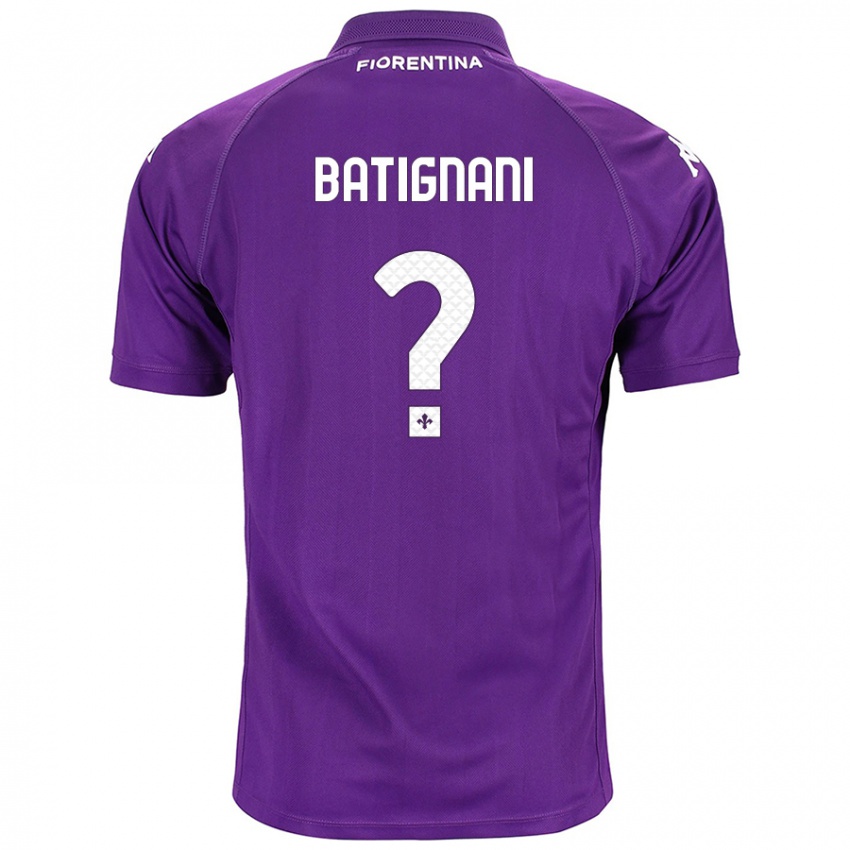 Niño Camiseta Francesco Batignani #0 Morado 1ª Equipación 2024/25 La Camisa México