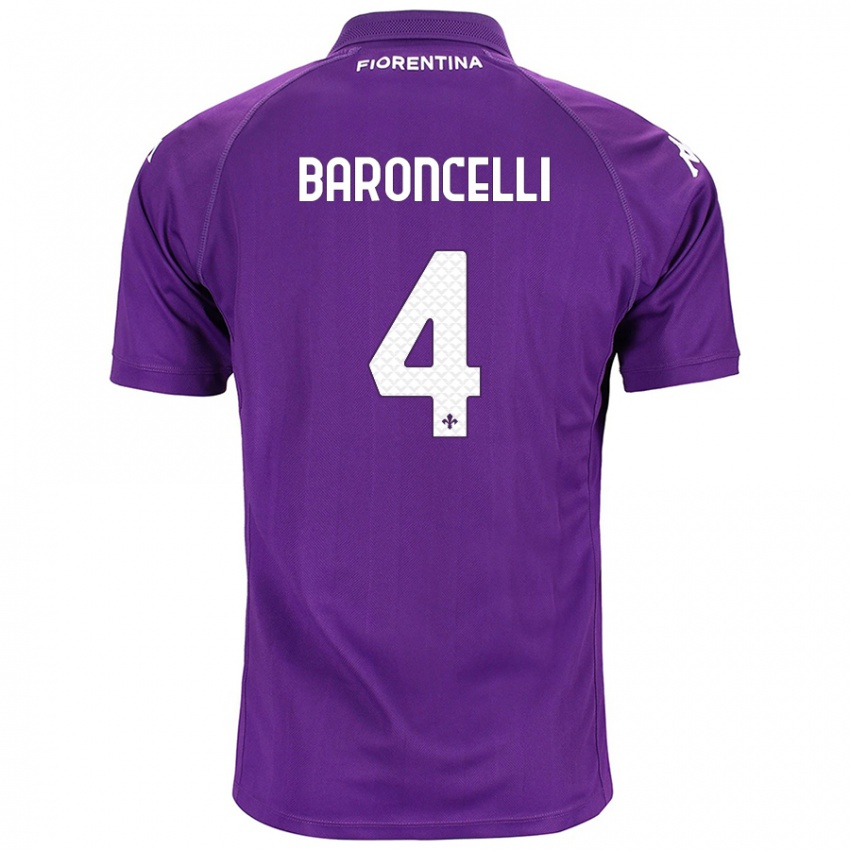 Niño Camiseta Leonardo Baroncelli #4 Morado 1ª Equipación 2024/25 La Camisa México