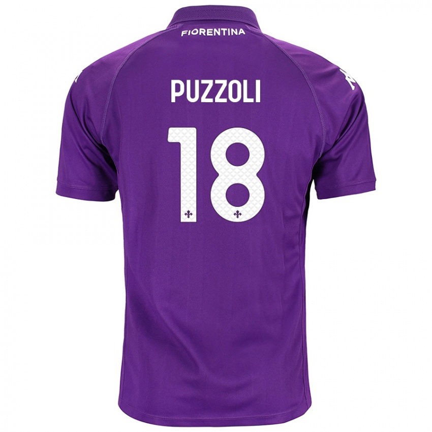 Niño Camiseta Giorgio Puzzoli #18 Morado 1ª Equipación 2024/25 La Camisa México