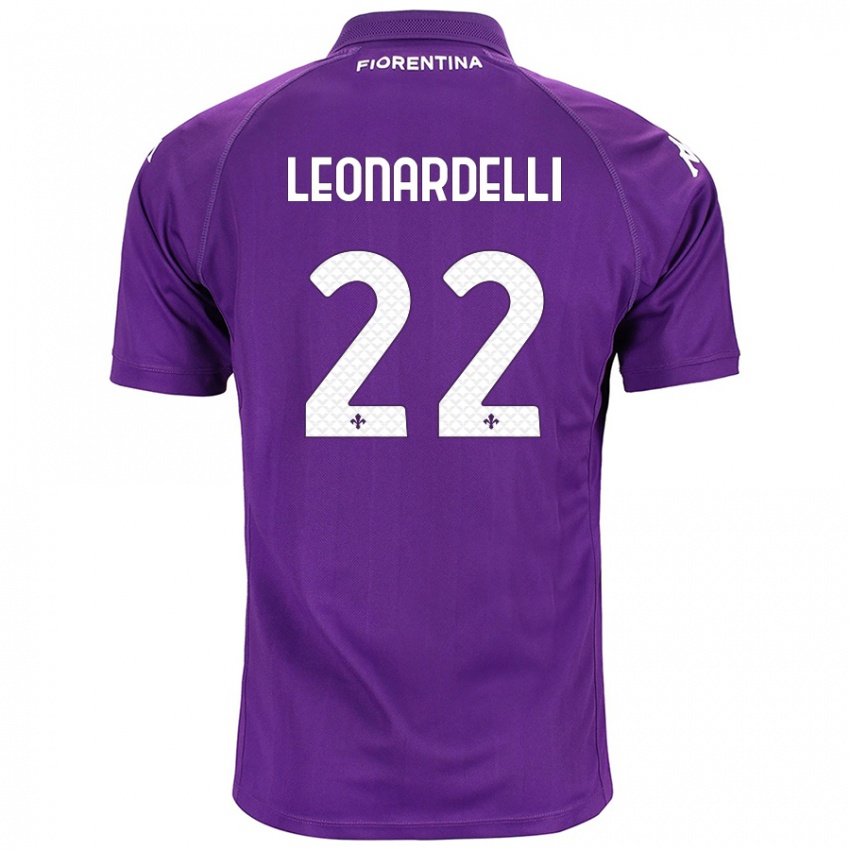 Niño Camiseta Pietro Leonardelli #22 Morado 1ª Equipación 2024/25 La Camisa México