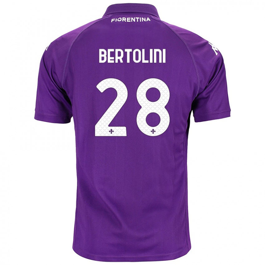 Niño Camiseta Gabriele Bertolini #28 Morado 1ª Equipación 2024/25 La Camisa México