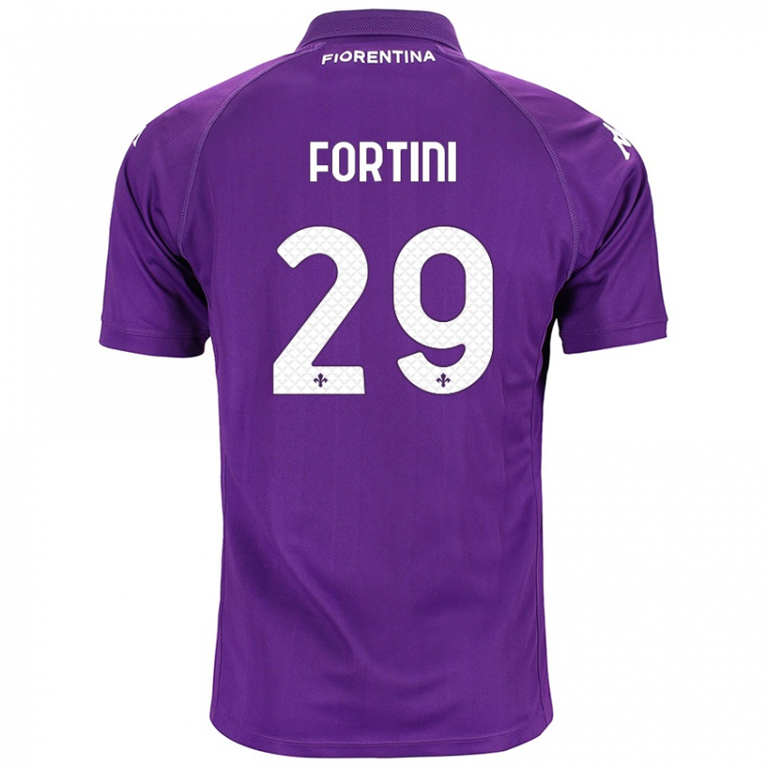 Niño Camiseta Niccolò Fortini #29 Morado 1ª Equipación 2024/25 La Camisa México