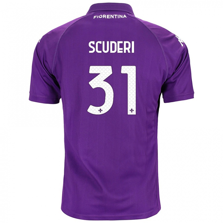 Niño Camiseta Giulio Scuderi #31 Morado 1ª Equipación 2024/25 La Camisa México