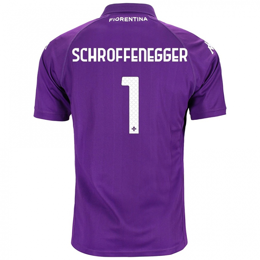 Niño Camiseta Katja Schroffenegger #1 Morado 1ª Equipación 2024/25 La Camisa México