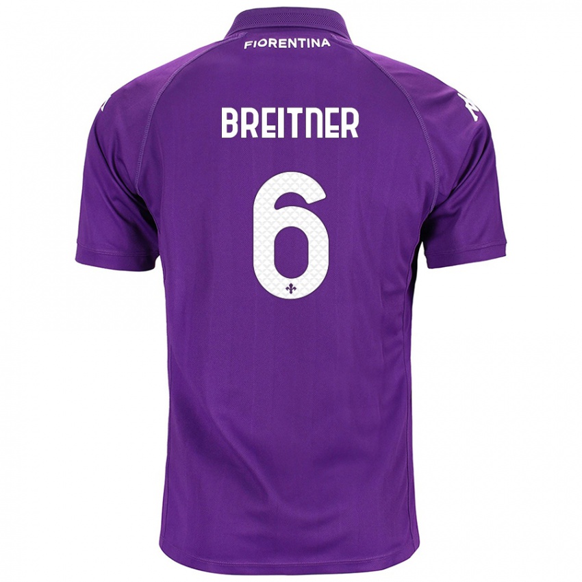 Niño Camiseta Stephanie Breitner #6 Morado 1ª Equipación 2024/25 La Camisa México