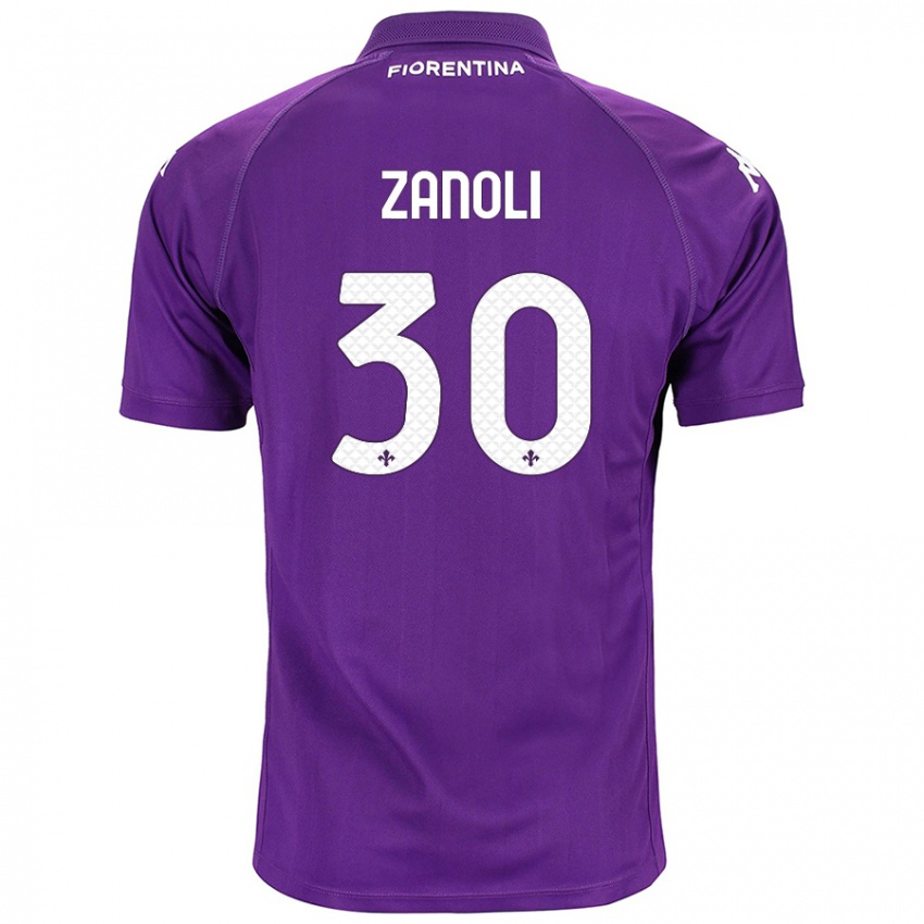 Niño Camiseta Martina Zanoli #30 Morado 1ª Equipación 2024/25 La Camisa México