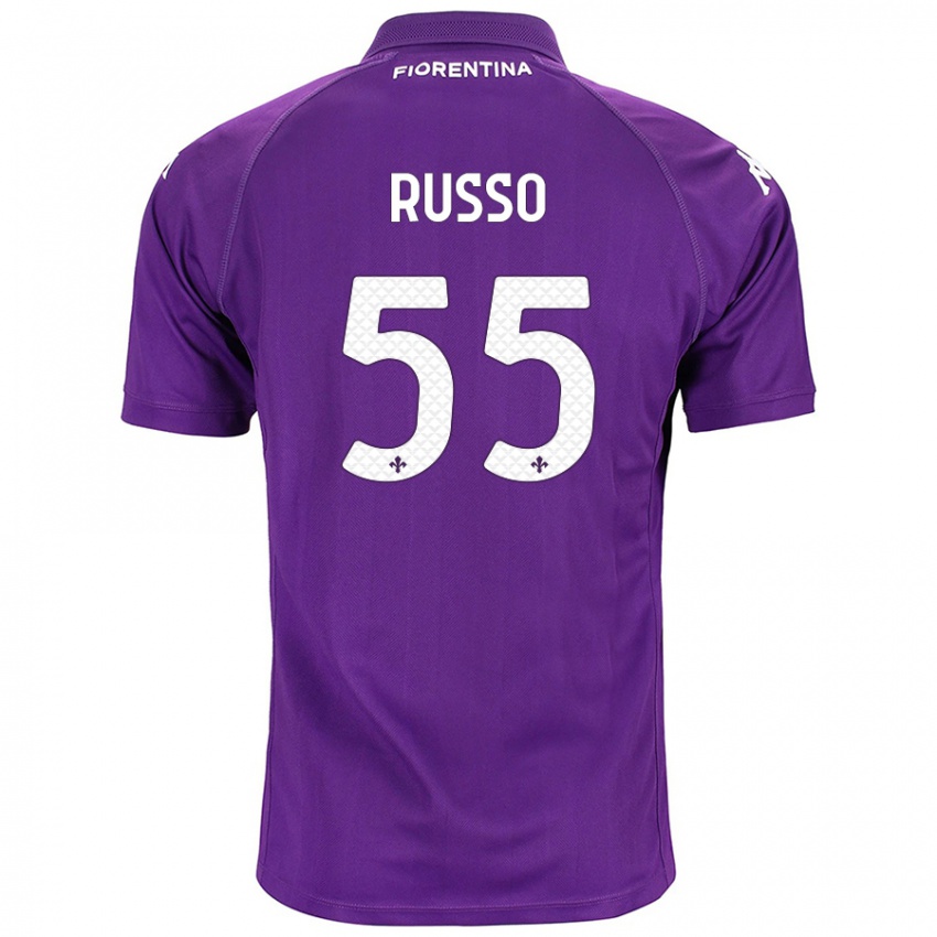 Niño Camiseta Federica Russo #55 Morado 1ª Equipación 2024/25 La Camisa México