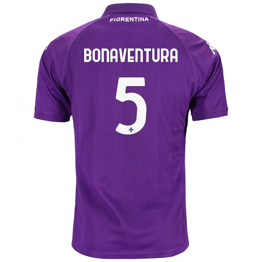 Niño Camiseta Giacomo Bonaventura #5 Morado 1ª Equipación 2024/25 La Camisa México