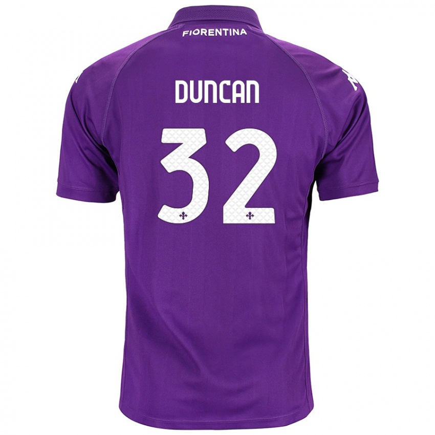 Niño Camiseta Alfred Duncan #32 Morado 1ª Equipación 2024/25 La Camisa México