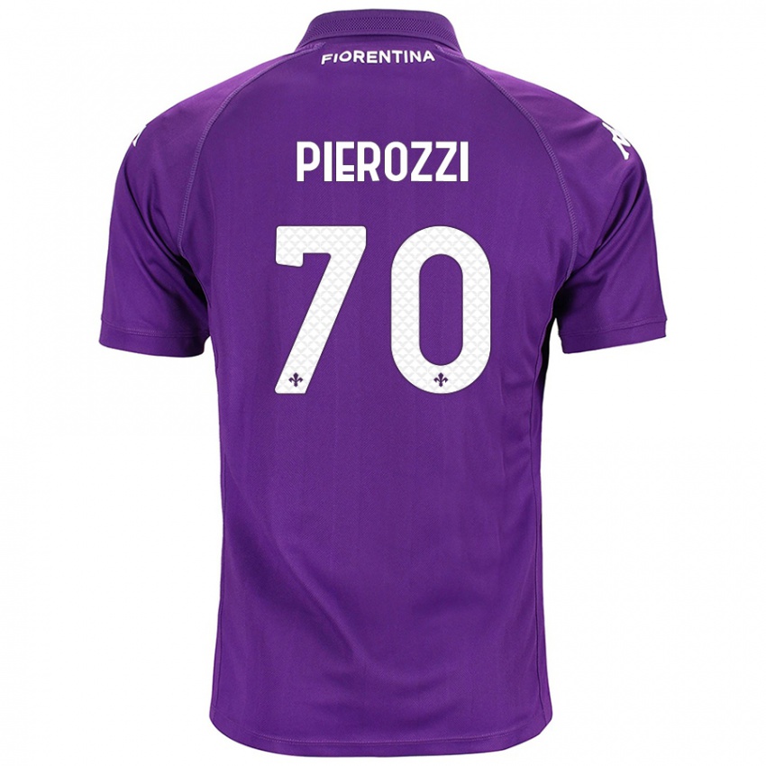 Niño Camiseta Niccolò Pierozzi #70 Morado 1ª Equipación 2024/25 La Camisa México