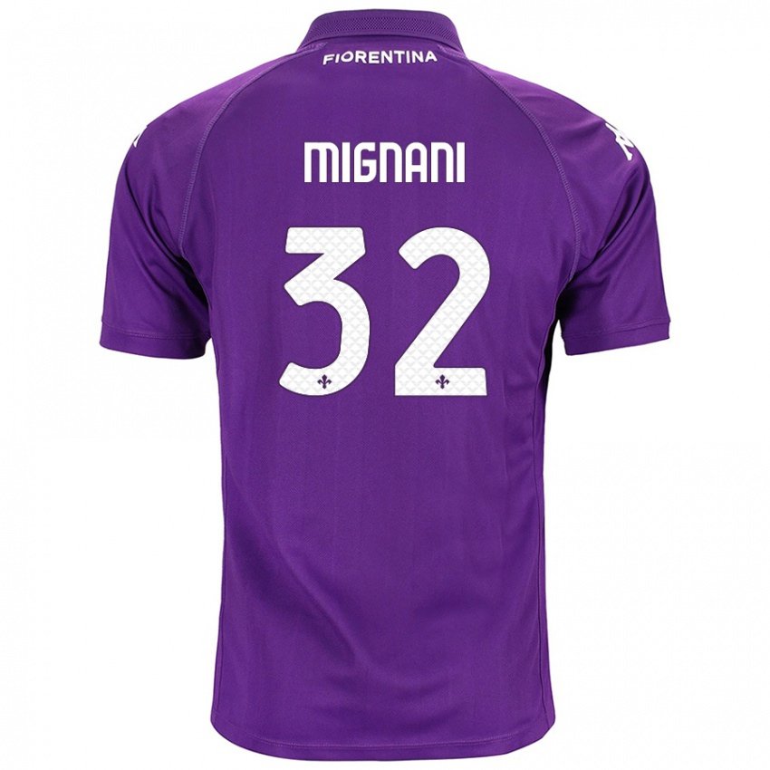 Niño Camiseta Carlo Mignani #32 Morado 1ª Equipación 2024/25 La Camisa México