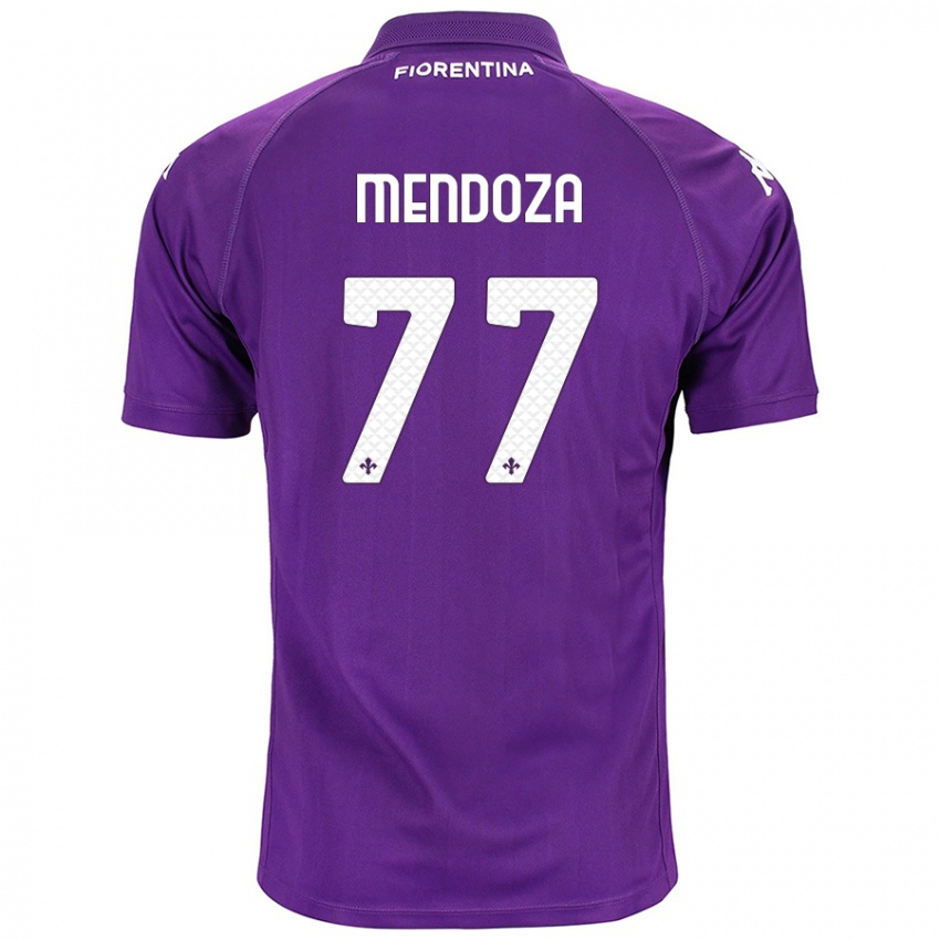 Niño Camiseta William Mendoza #77 Morado 1ª Equipación 2024/25 La Camisa México