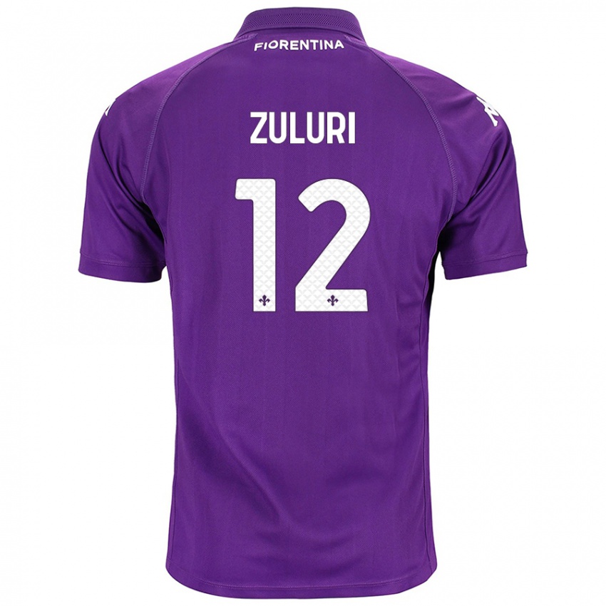 Niño Camiseta Athena Zuluri #12 Morado 1ª Equipación 2024/25 La Camisa México