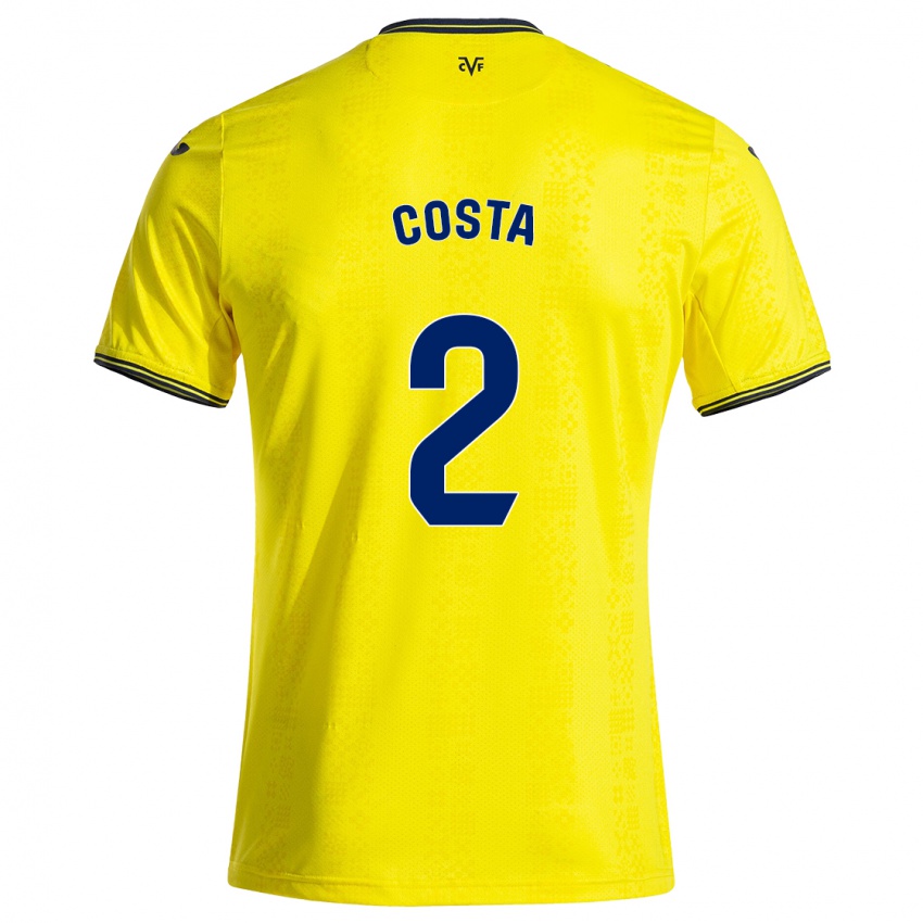 Niño Camiseta Logan Costa #2 Amarillo Negro 1ª Equipación 2024/25 La Camisa México