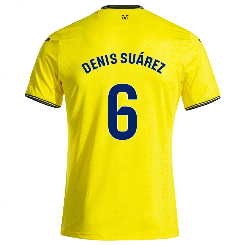 Niño Camiseta Denis Suárez #6 Amarillo Negro 1ª Equipación 2024/25 La Camisa México