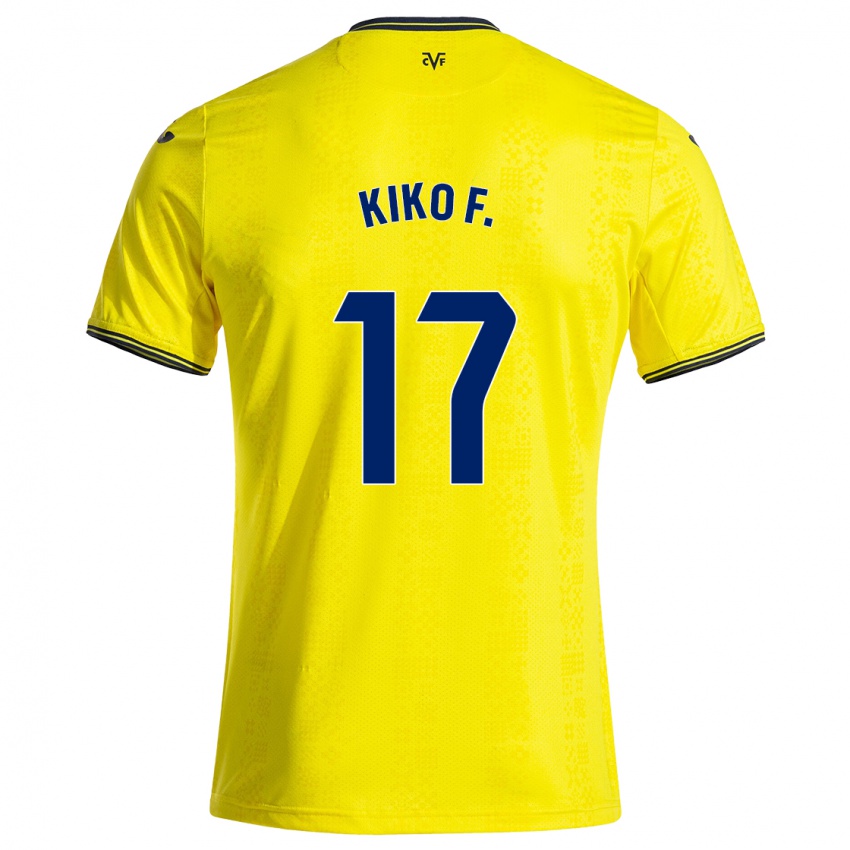 Niño Camiseta Kiko Femenía #17 Amarillo Negro 1ª Equipación 2024/25 La Camisa México