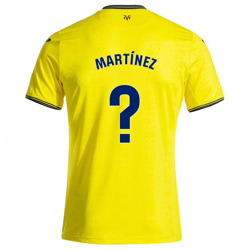 Niño Camiseta Enric Martínez #0 Amarillo Negro 1ª Equipación 2024/25 La Camisa México