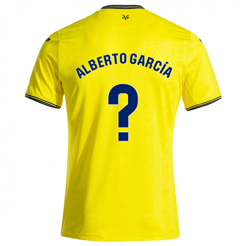 Niño Camiseta Alberto García #0 Amarillo Negro 1ª Equipación 2024/25 La Camisa México