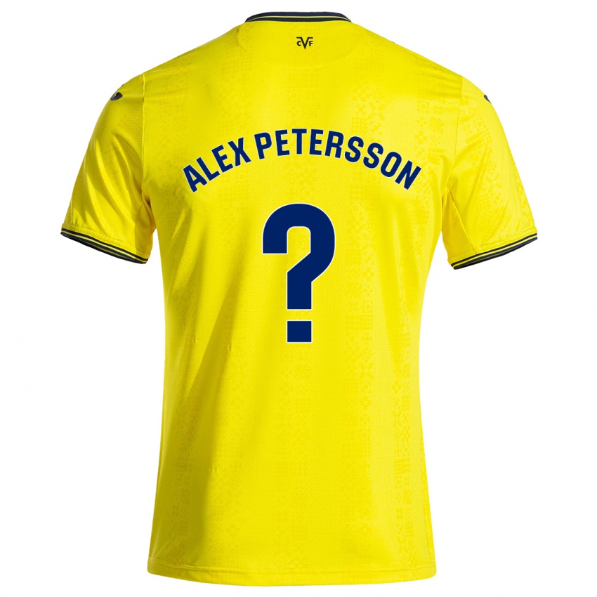 Niño Camiseta Max Alex Petersson #0 Amarillo Negro 1ª Equipación 2024/25 La Camisa México