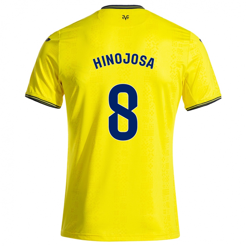 Niño Camiseta Sergio Hinojosa #8 Amarillo Negro 1ª Equipación 2024/25 La Camisa México