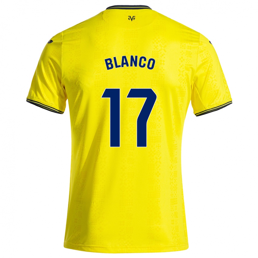 Niño Camiseta Fabio Blanco #17 Amarillo Negro 1ª Equipación 2024/25 La Camisa México