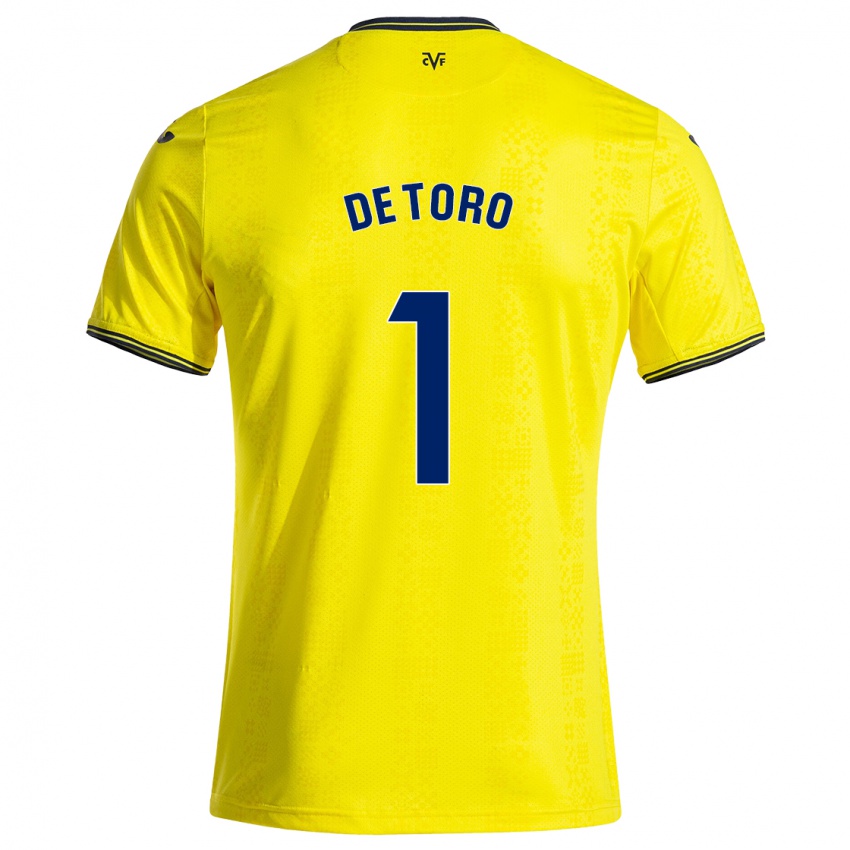 Niño Camiseta Elena De Toro #1 Amarillo Negro 1ª Equipación 2024/25 La Camisa México