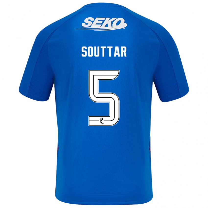 Niño Camiseta John Souttar #5 Azul Oscuro 1ª Equipación 2024/25 La Camisa México