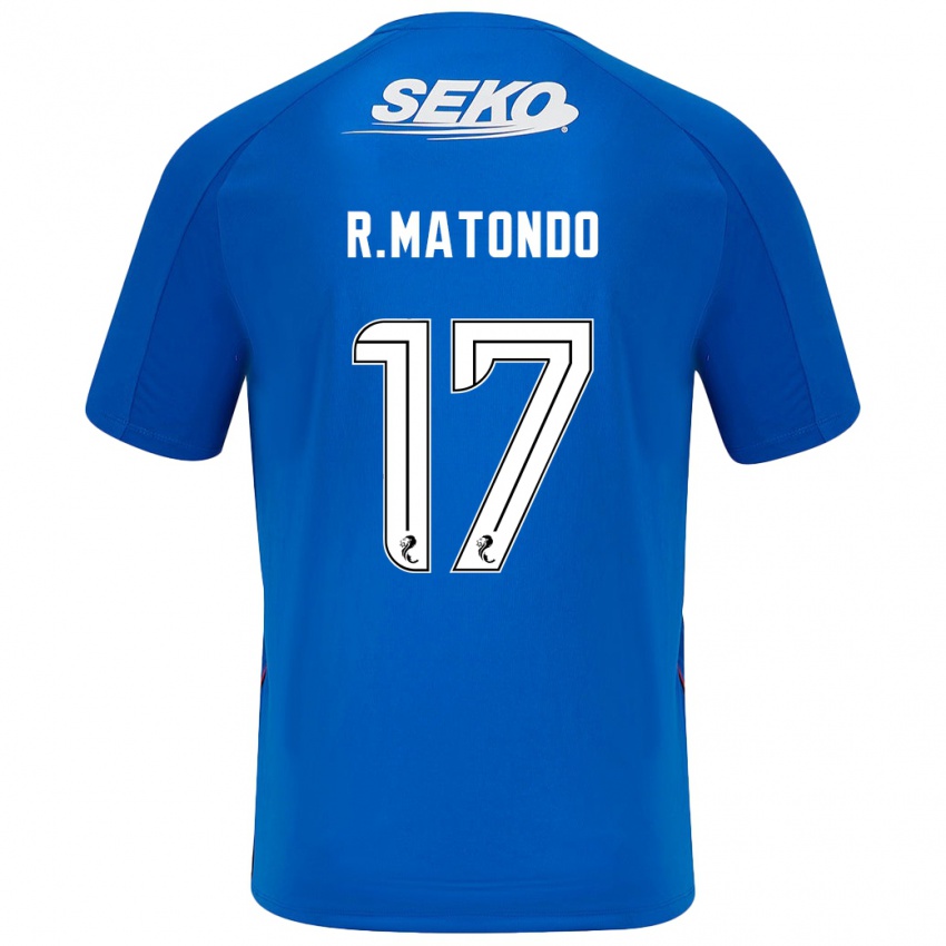 Niño Camiseta Rabbi Matondo #17 Azul Oscuro 1ª Equipación 2024/25 La Camisa México