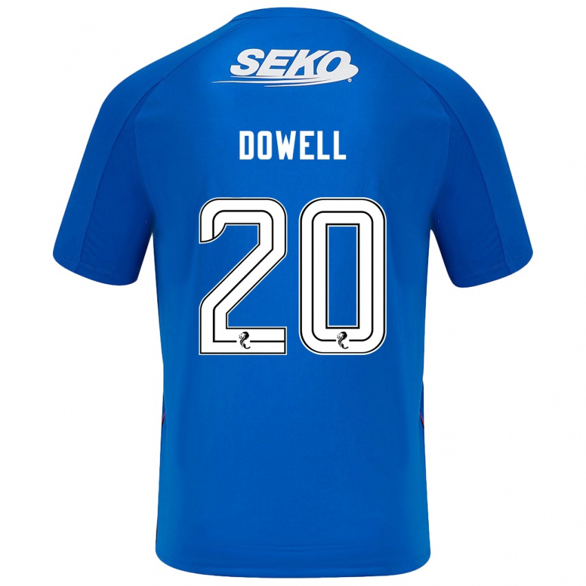 Niño Camiseta Kieran Dowell #20 Azul Oscuro 1ª Equipación 2024/25 La Camisa México