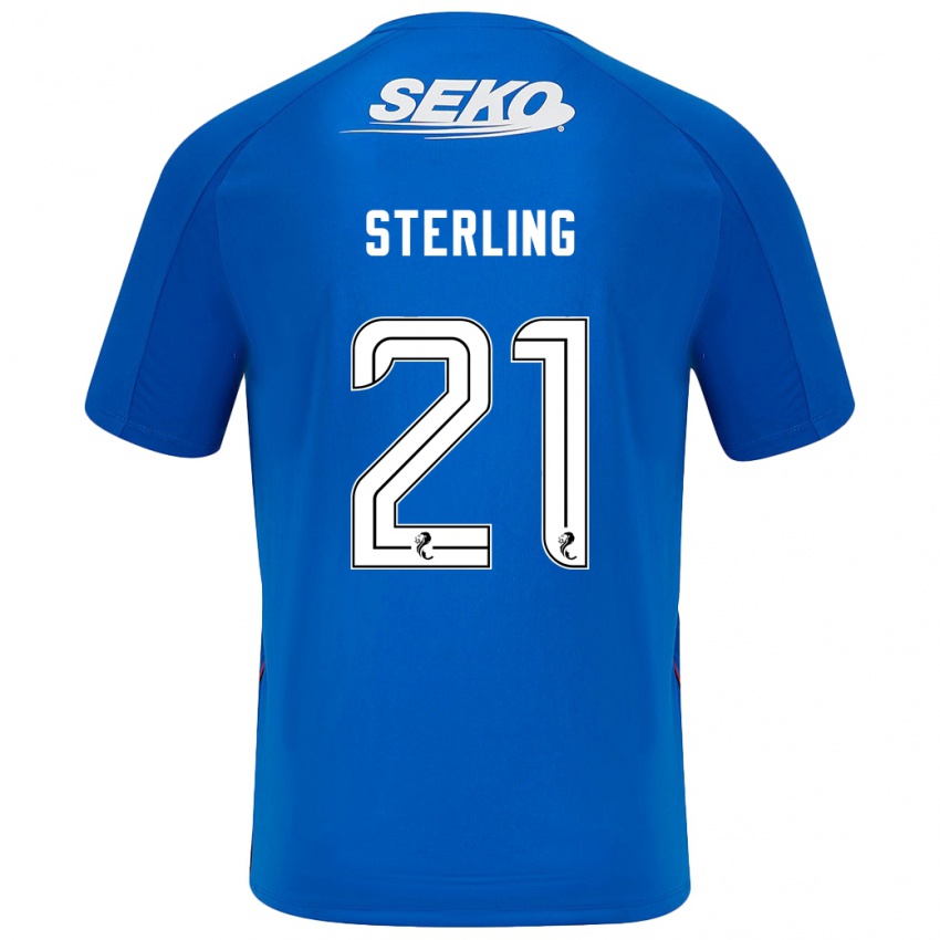 Niño Camiseta Dujon Sterling #21 Azul Oscuro 1ª Equipación 2024/25 La Camisa México