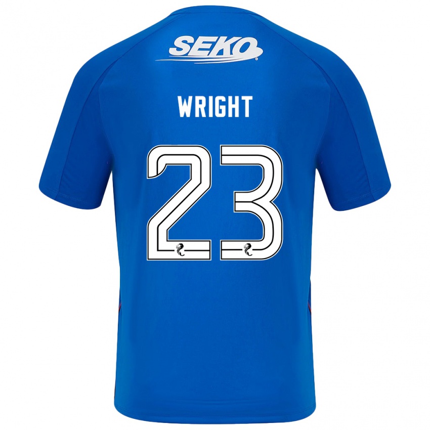 Niño Camiseta Scott Wright #23 Azul Oscuro 1ª Equipación 2024/25 La Camisa México