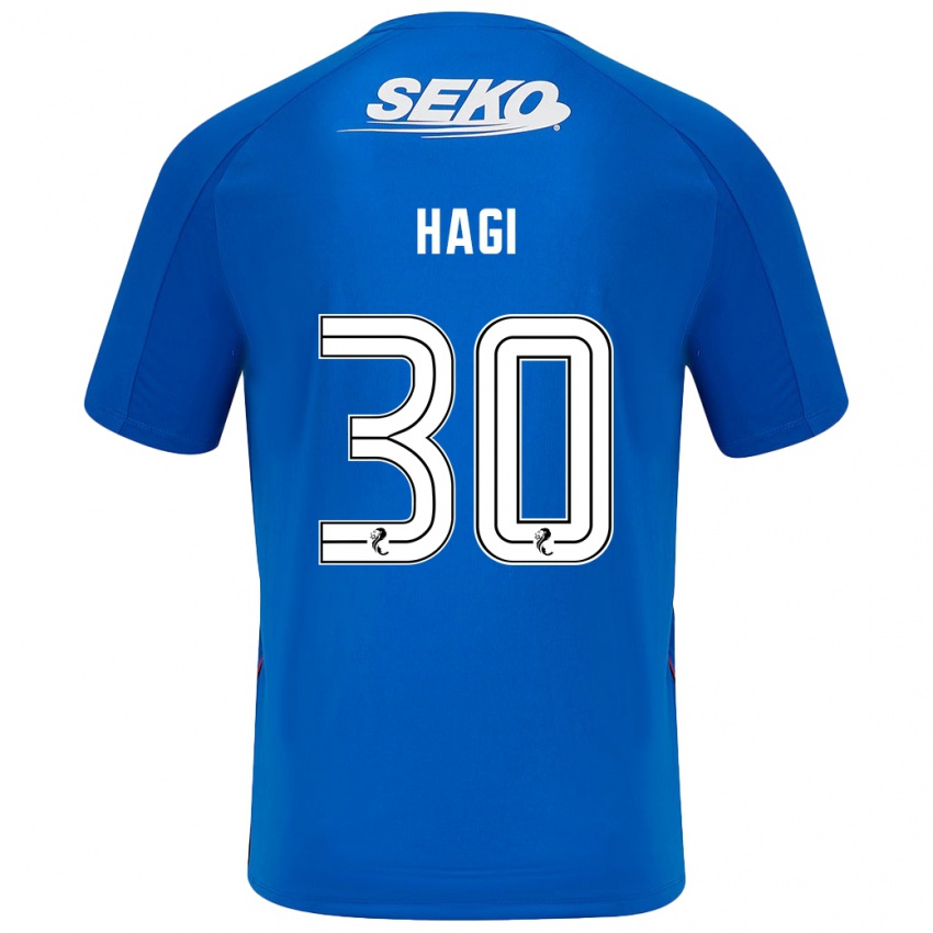 Niño Camiseta Ianis Hagi #30 Azul Oscuro 1ª Equipación 2024/25 La Camisa México