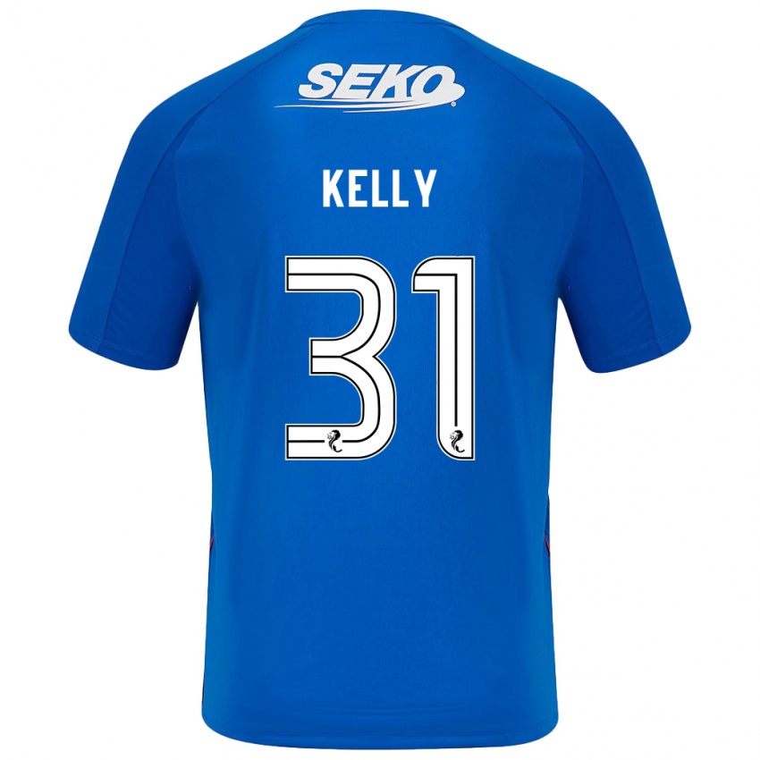 Niño Camiseta Liam Kelly #31 Azul Oscuro 1ª Equipación 2024/25 La Camisa México