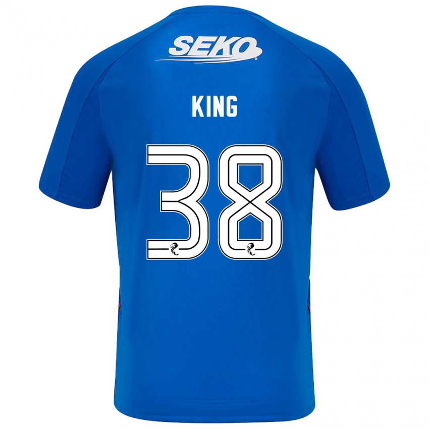 Niño Camiseta Leon King #38 Azul Oscuro 1ª Equipación 2024/25 La Camisa México