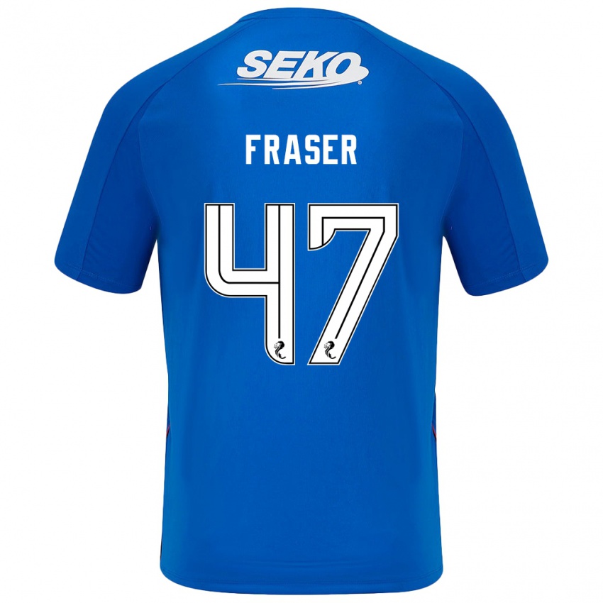 Niño Camiseta Robbie Fraser #47 Azul Oscuro 1ª Equipación 2024/25 La Camisa México