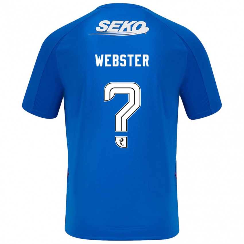 Niño Camiseta Kristian Webster #0 Azul Oscuro 1ª Equipación 2024/25 La Camisa México