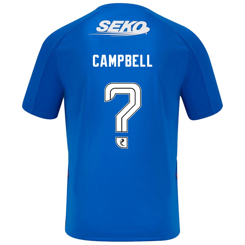 Niño Camiseta Connor Campbell #0 Azul Oscuro 1ª Equipación 2024/25 La Camisa México