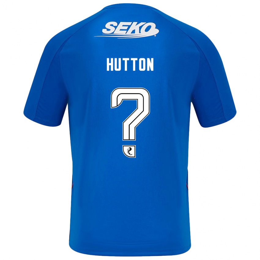 Niño Camiseta Zander Hutton #0 Azul Oscuro 1ª Equipación 2024/25 La Camisa México