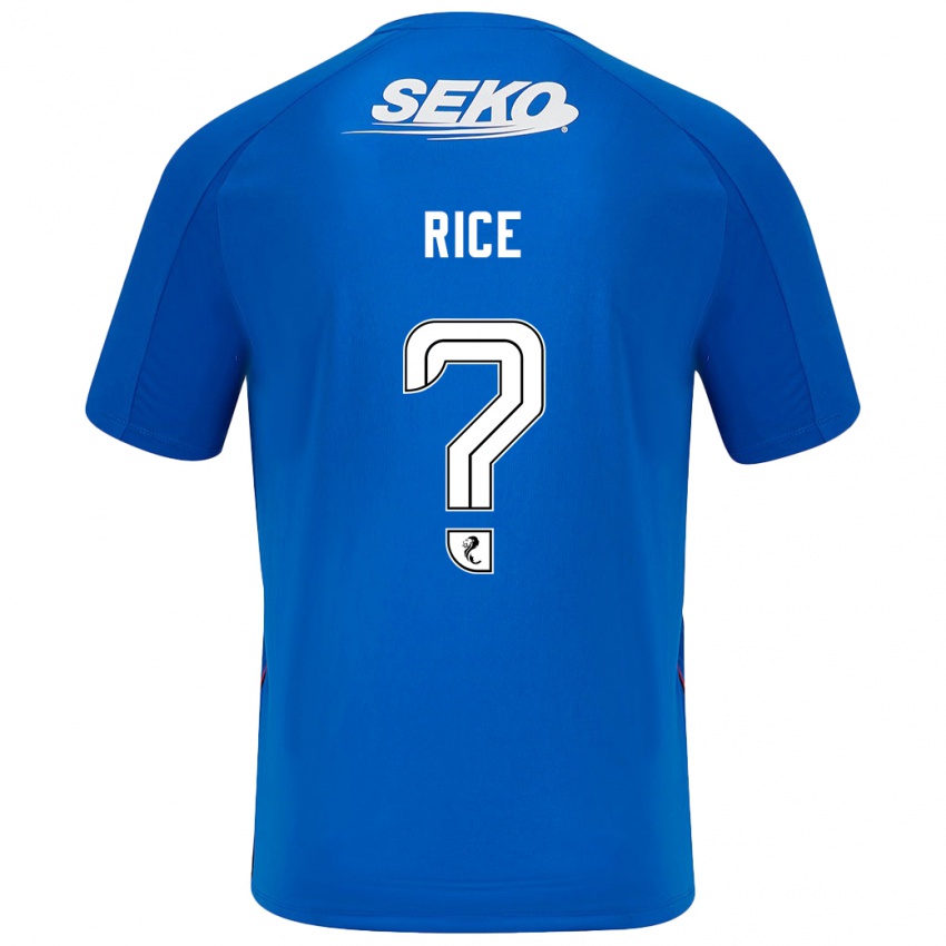 Niño Camiseta Bailey Rice #0 Azul Oscuro 1ª Equipación 2024/25 La Camisa México