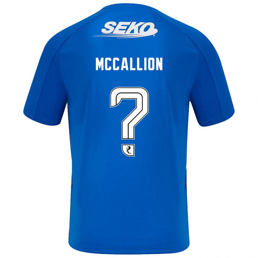 Niño Camiseta Aiden Mccallion #0 Azul Oscuro 1ª Equipación 2024/25 La Camisa México