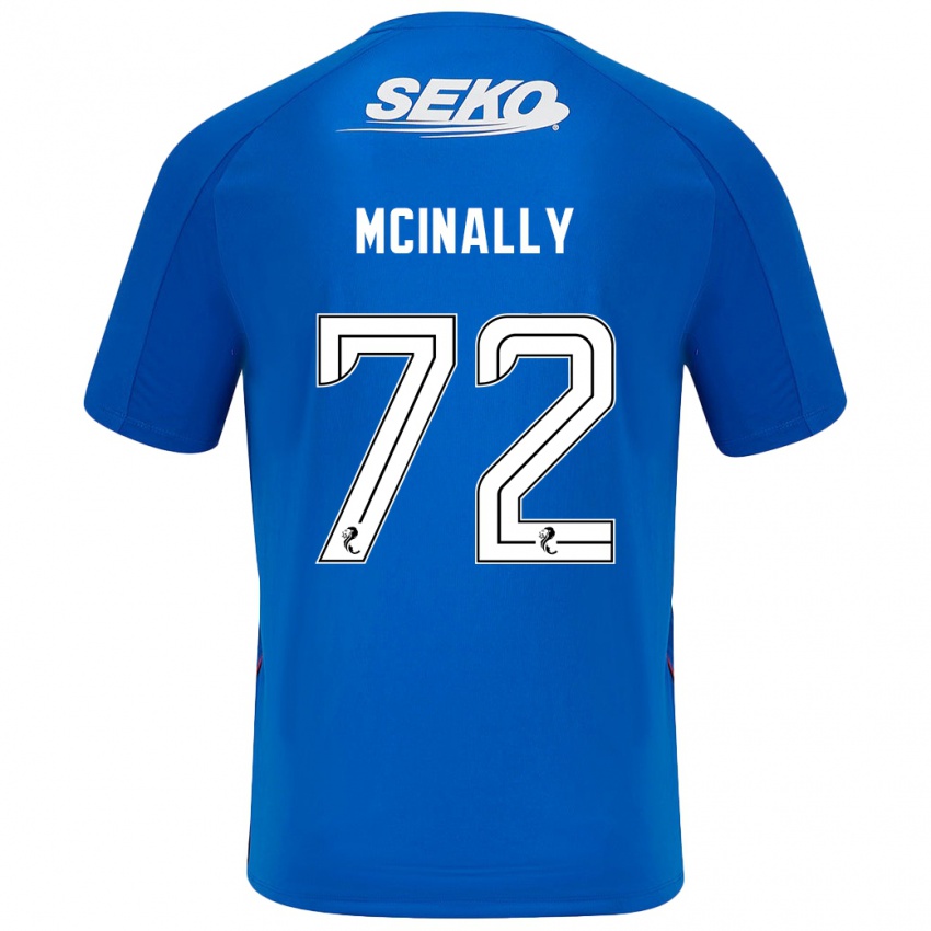 Niño Camiseta Darren Mcinally #72 Azul Oscuro 1ª Equipación 2024/25 La Camisa México