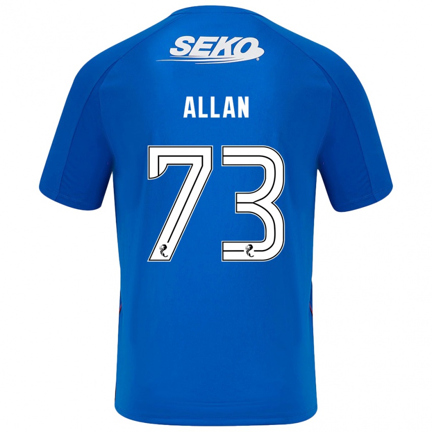 Niño Camiseta Connor Allan #73 Azul Oscuro 1ª Equipación 2024/25 La Camisa México