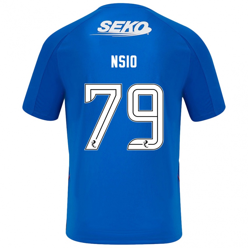 Niño Camiseta Paul Nsio #79 Azul Oscuro 1ª Equipación 2024/25 La Camisa México