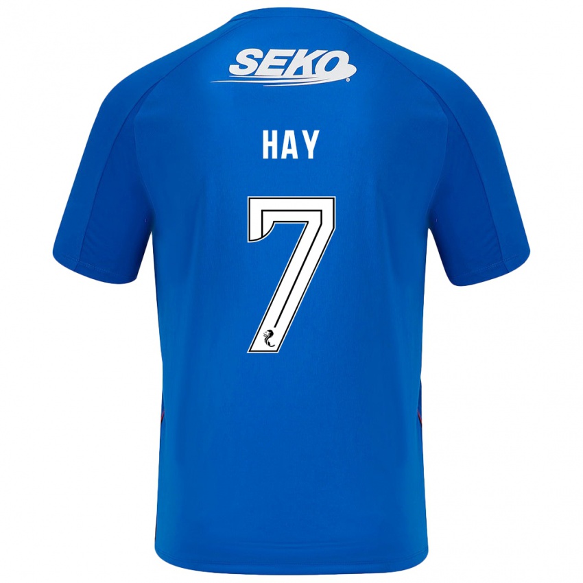 Niño Camiseta Brogan Hay #7 Azul Oscuro 1ª Equipación 2024/25 La Camisa México