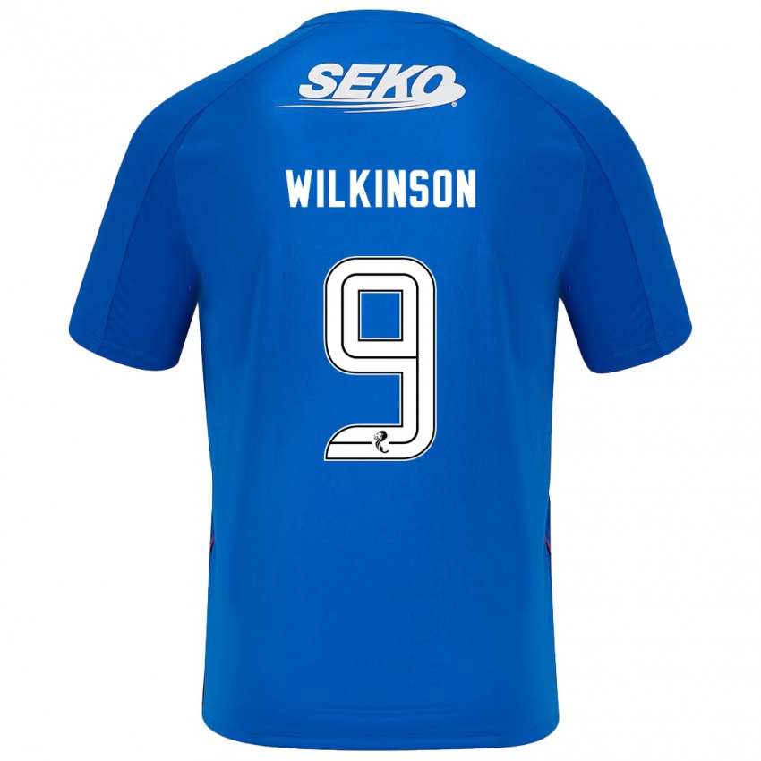 Niño Camiseta Katie Wilkinson #9 Azul Oscuro 1ª Equipación 2024/25 La Camisa México