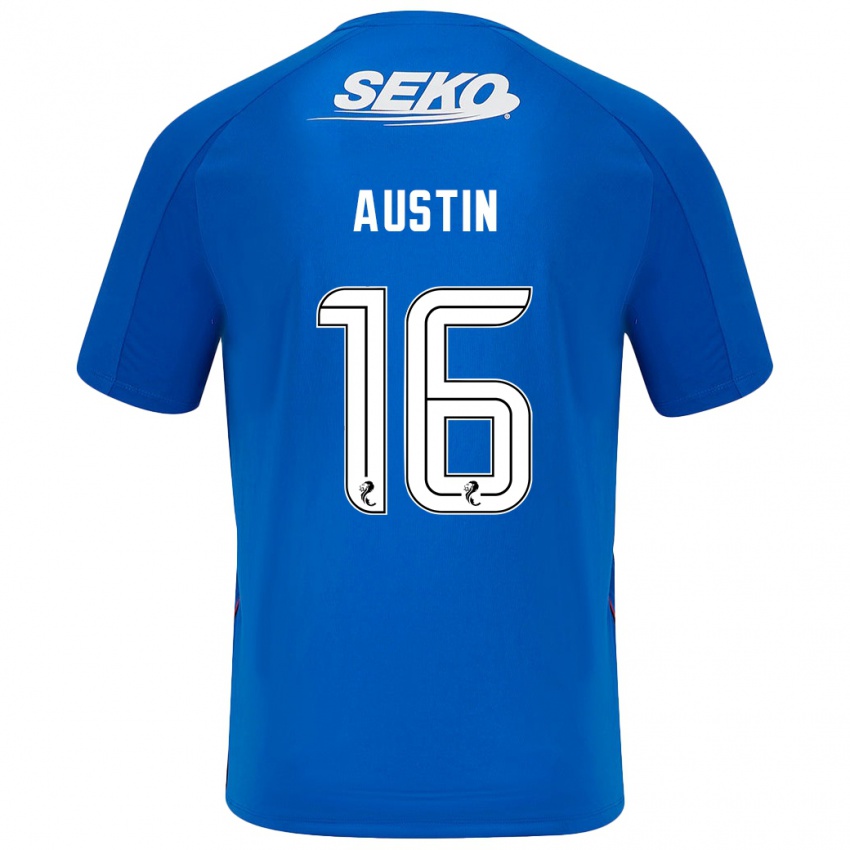 Niño Camiseta Eilidh Austin #16 Azul Oscuro 1ª Equipación 2024/25 La Camisa México