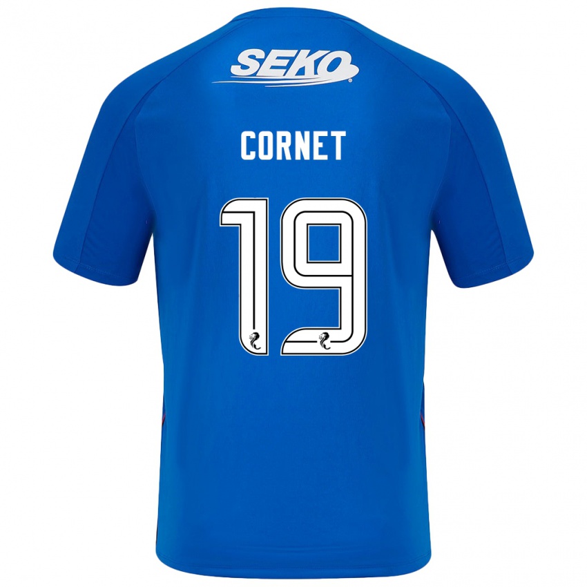 Niño Camiseta Chelsea Cornet #19 Azul Oscuro 1ª Equipación 2024/25 La Camisa México